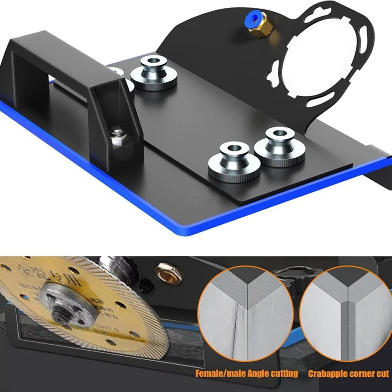 ABJI-Angle Grinder Holder For Tile 45° Chamfer Tool Change, Grinding Fixed Holder Suitable For 100 Type Angle Grinder
