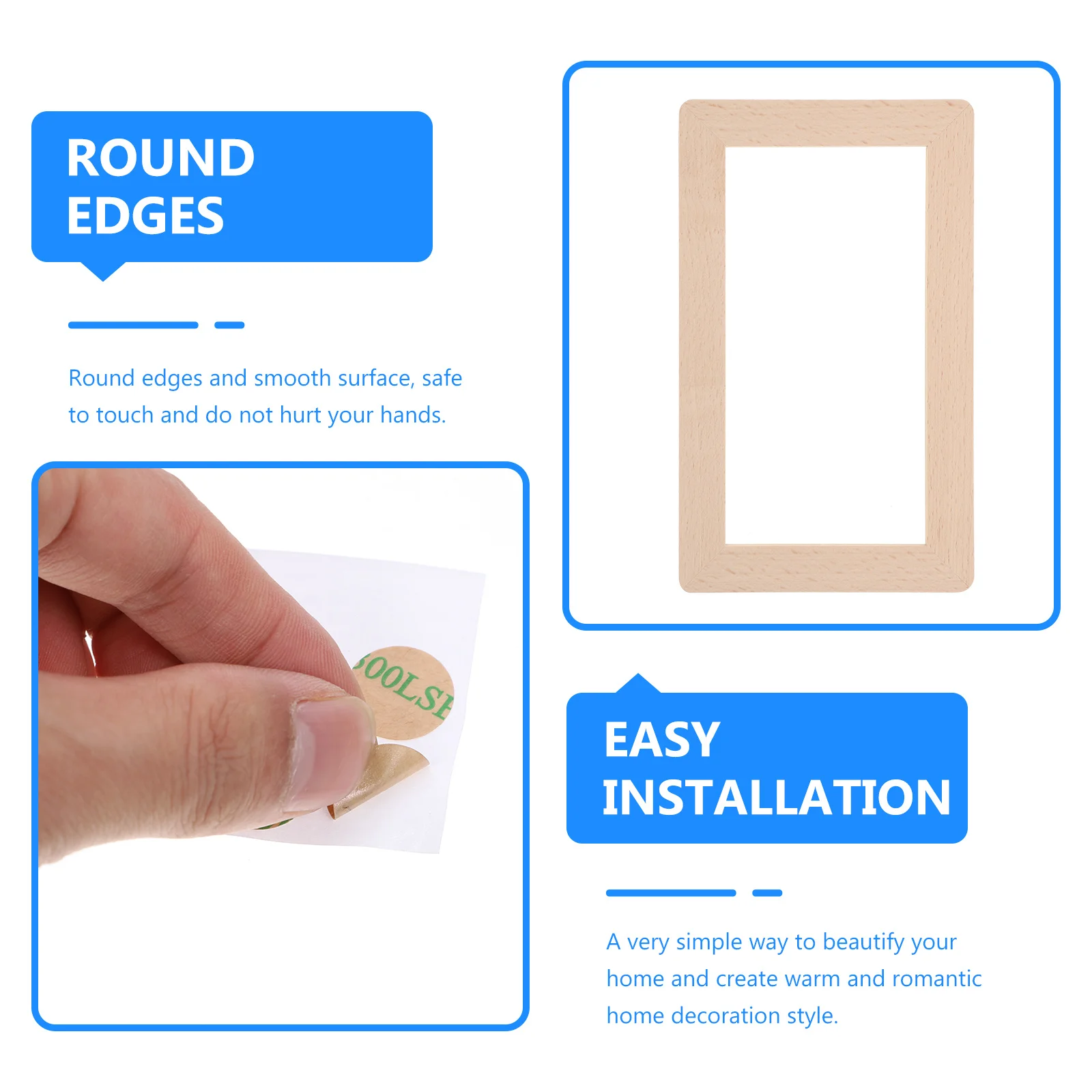 

Wood Outlet Wall Plate Square Solid Wood Cover For Duplex Outlet Dust-Proof Easy Install Home Decor Wall Sticker