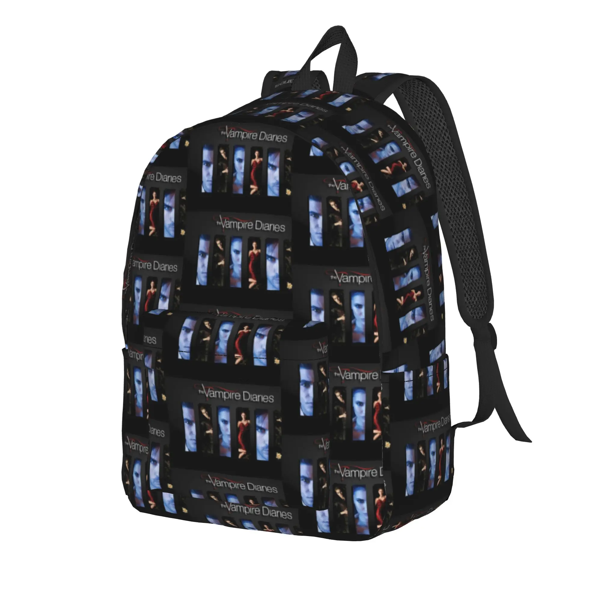 The Vampire Diaries Resuable Movie Backpack Damon Salvatore Outdoor Style Backpacks Boy Style High School Bags Soft Rucksack
