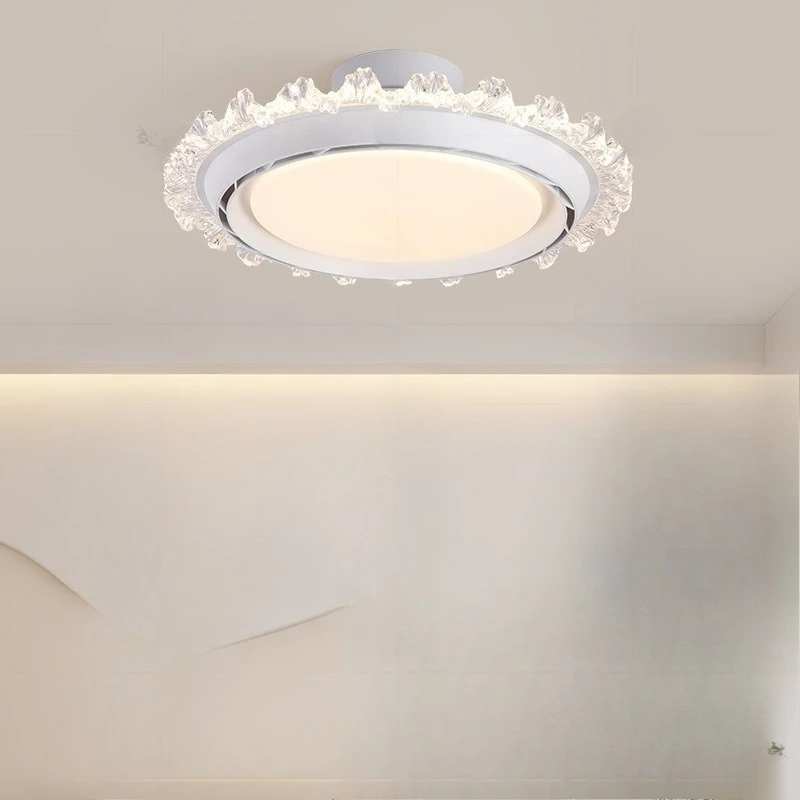 Anti-direct blowing bladeless fan light master bedroom ceiling fan light ceiling light new frequency conversion children's room