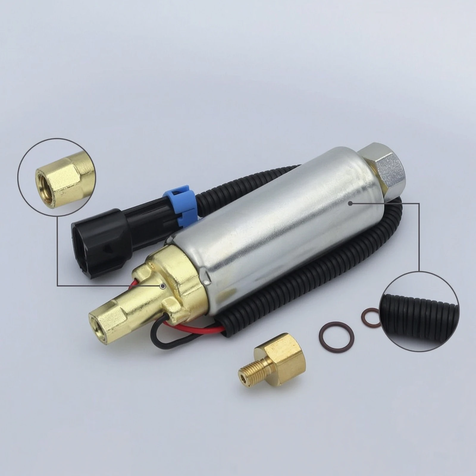 Electric Fuel Pump Compact 12V Fuel Pump External Low Pressure for Mechanics