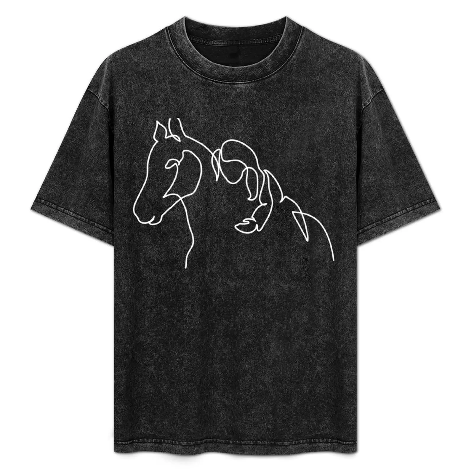 

Woman Lying on Her Horse T-Shirt anime t shirts rapper graphic tees funny gifts animal prinfor boys t shirt men