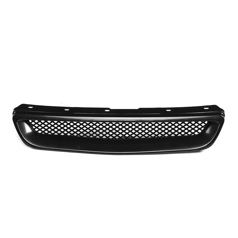 4x Abs Zwarte Auto Voorbumper Motorkap Grille Bekleding Voor Honda Civic Ek Cx Ex Hx Lx Type R 1996 1997 1998