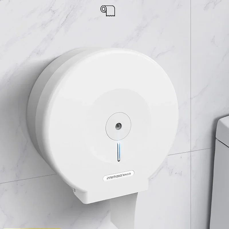 Hotel Commercial Bathroom Large Roll Paper Box Wall Mounted Large Plate Paper Toilet Paper Box Non Perforated Tissue Box