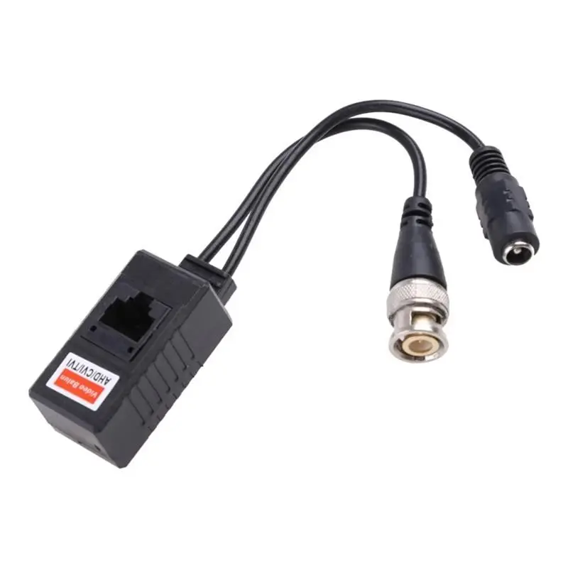 EVENTS DAY Balun Transmitter Receiver 10 Pair BNC To RJ45 Passive Video Power+ Transceiver For CCTV Cameras, Video Balun With Po