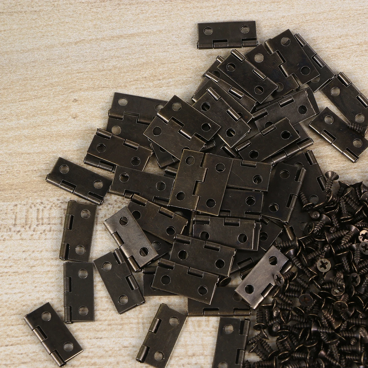 

250pcs Heavy Duty Self-Closing Spring Hinges Stainless Steel Automatic Box Hinges Durable Metal Case Hinge For Jewelry Silent