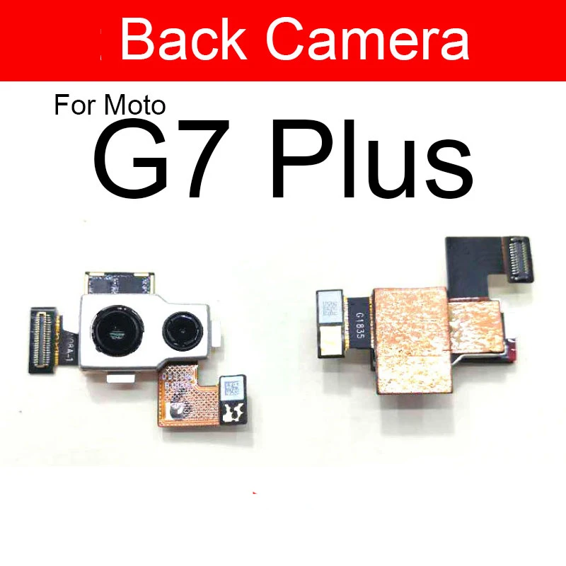 Front Facing & Rear Main Camera For Motorola Moto G7 G8 G9 Plus G7 Play G7 Power G8 Power Lite Small Back Camera Module Parts