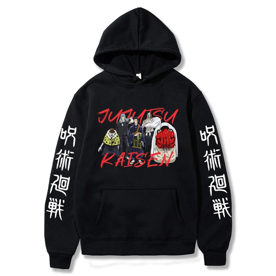 Japanese Jujutsu Kaisen Anime Long Sleeve Sweatshirt Women Harajuku Cursed Spirit Suguru Geto Mahito Jogo Graphics Winter Hoodie