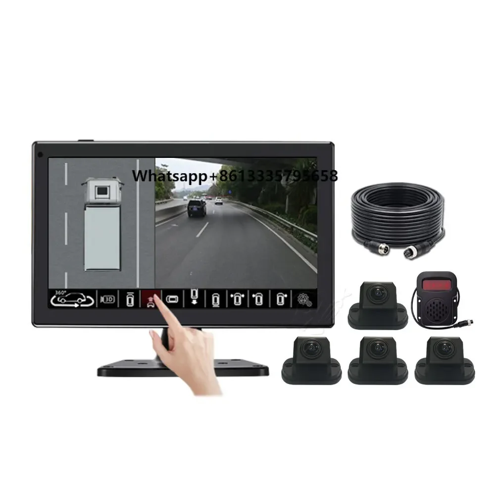 

3D 360 Degree Round Rear View Surround Car Reverse 4 Kit Parking System Backup 360 Bird View Car
