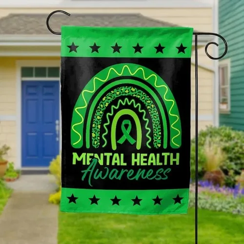 Mental Health Awareness Garden Flag, Garden Flags Double Sided for Outside Garde OOV IIC
