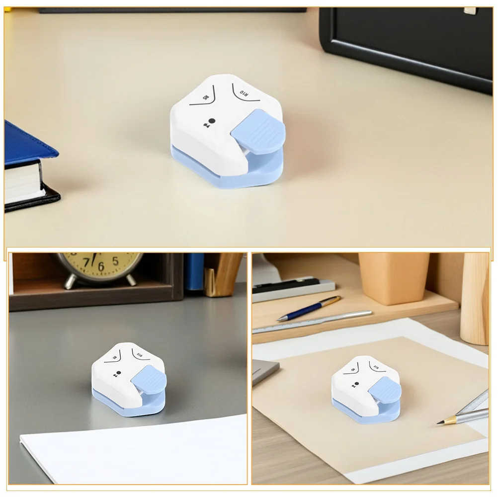 2Pcs Heavy Duty Corner Rounder 3 in 1 Paper Punch Tool for DIY Scrapbooking Crafts Rounded Compact Edge Shaper