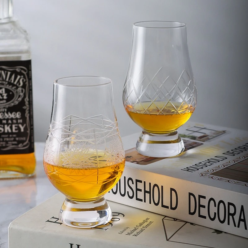 

Роскошная стеклянная хрустальная посуда для коктейлей и духов с гравировкой тюльпана для виски