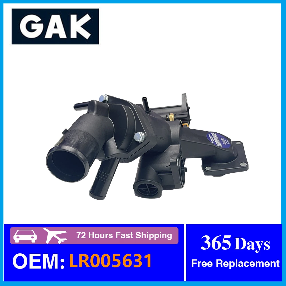 

GAK Brand Thermostat Housing Assembly For Land Rover LR3 Range Rover Sport 4.4L V8 LR005631 1316378 4536880 4646010