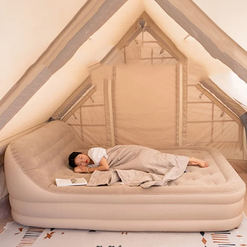 Cama De dormir portátil para niñas, cama inflable segura para acampar, ahorro De espacio, diseño Tatami, muebles De exterior