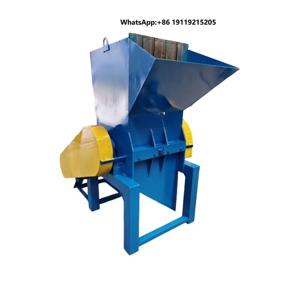 PP Auto Bumper Plastic Recycling Automatic Single Shaft Crusher Shredder Machine with Engine & Motor Driven and Quiet Operation