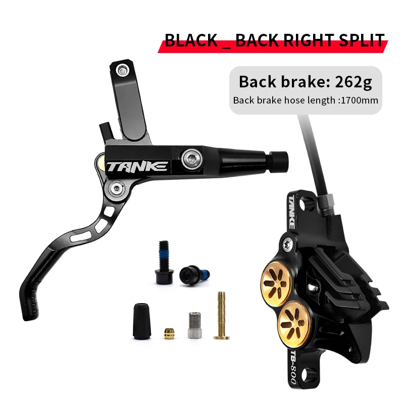TANKE MTB 4-piston hydraulic disc brake 900/1700mm, 4-piston brake pad in resin, oil pressure AM DH road MTB ultra-light disc br image 3