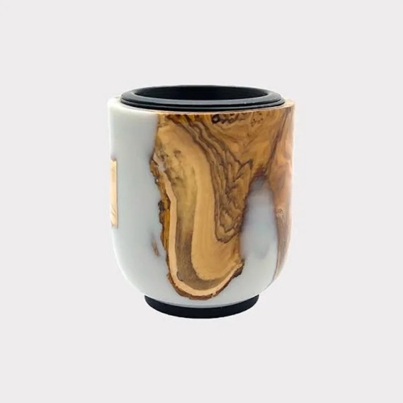 Incense Madhkan Burner Uniquely Designed New Wood Epoxy Bakhoor Burner Arabian Oud Burner for Ramadan Household Perfume