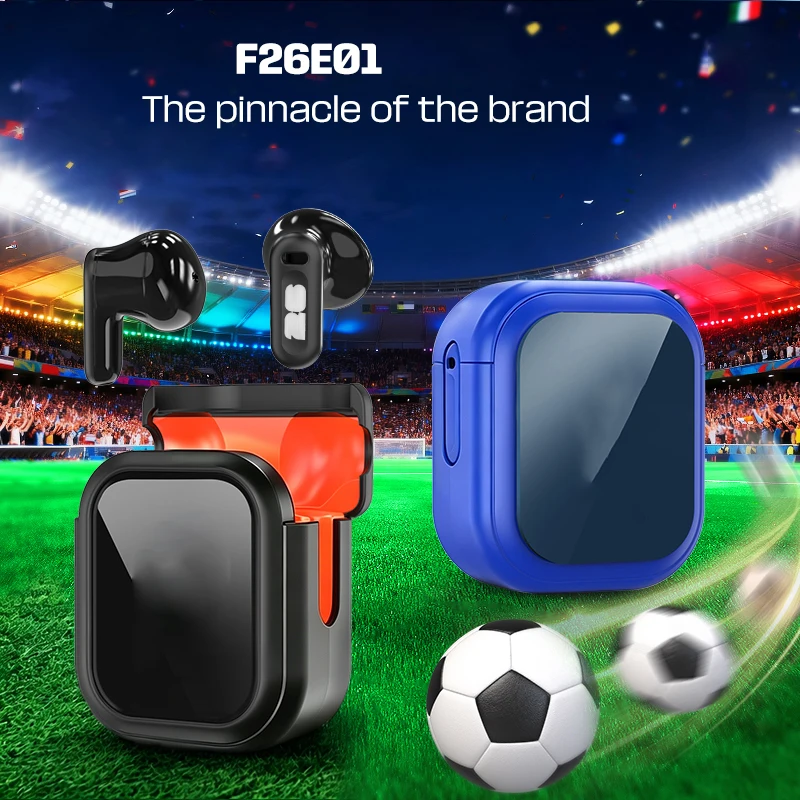 F26E01 Kabellose Bluetooth-In-Ear-Kopfhörer: Klarer Klang, eingebautes Mikrofon, hochwertige Materialien, lange Akkulaufzeit – ideal für Reisen, Büro und Gaming.