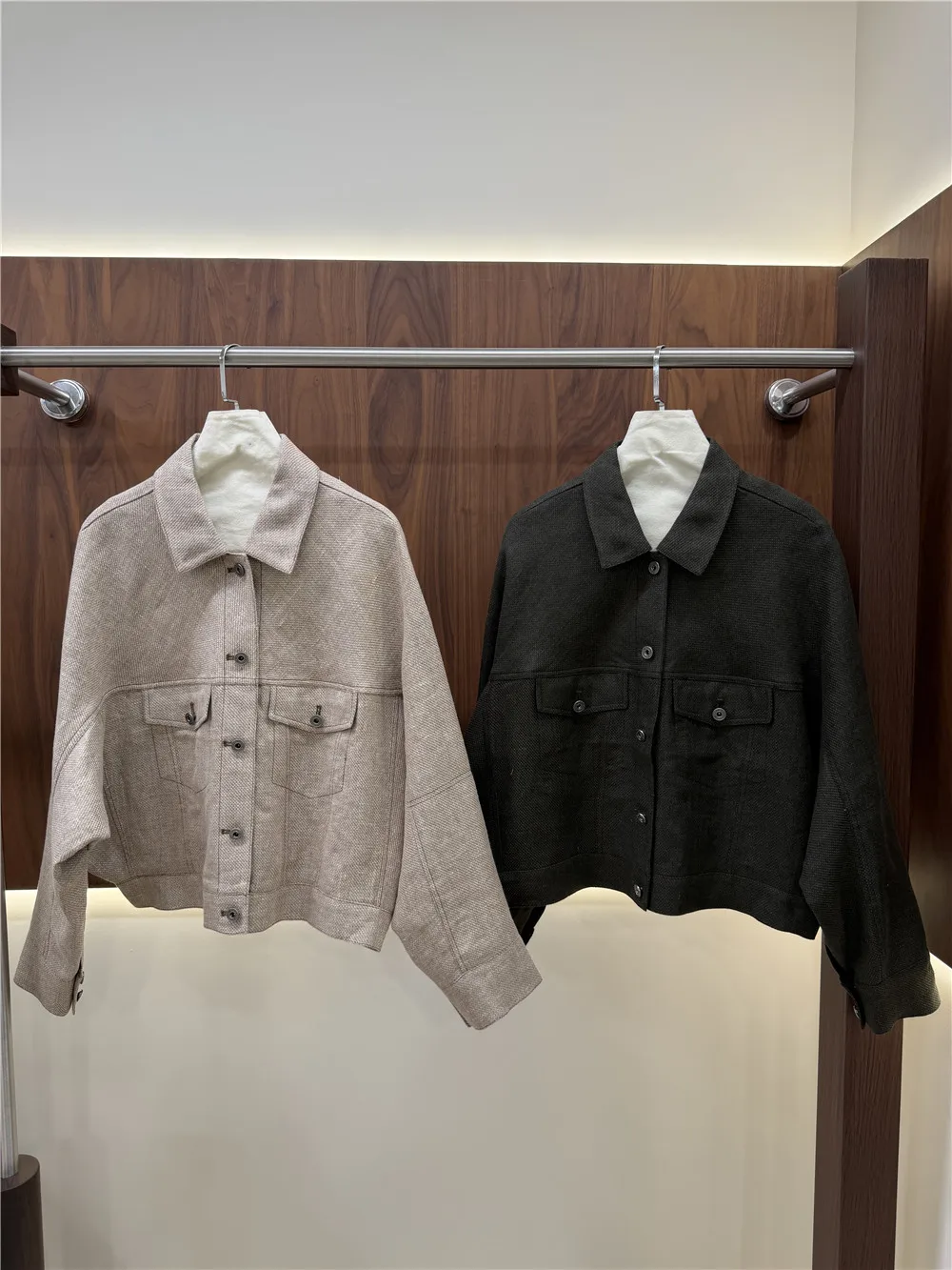 2026 Autumn New Women's Single-Breasted Lapel Long-Sleeve 100% Pur Linen Jacket Coat Female clothing