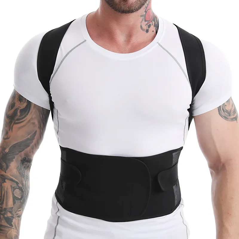 Adjustable Posture Corrector for Men Women Back Brace for Lumbar Support and Upright Breathable Straightener Back Corrector