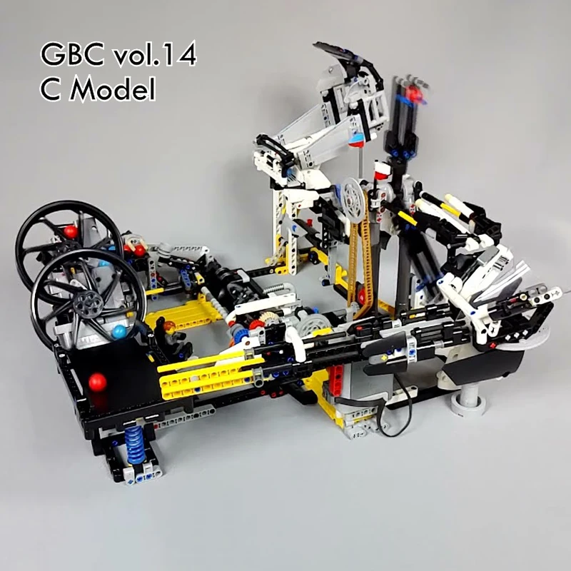 1797Pcs Technical GBC Dribbling Device Great Ball Contraption MOC Building Blocks Model Mechanical DIY Bricks Toys Gifts