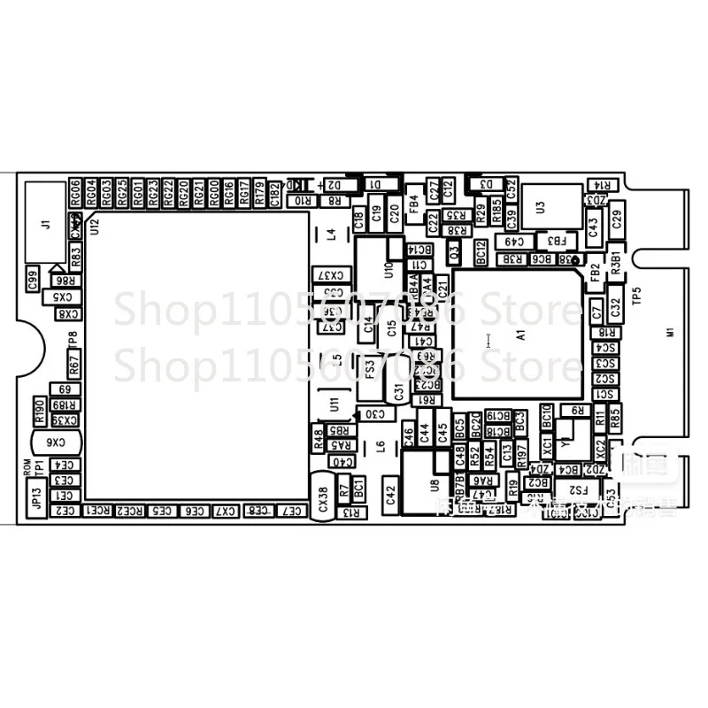 Suitable for SSD Sm2259xt2 New NGFF Main Control Board BGA272 Foot Double Sticker