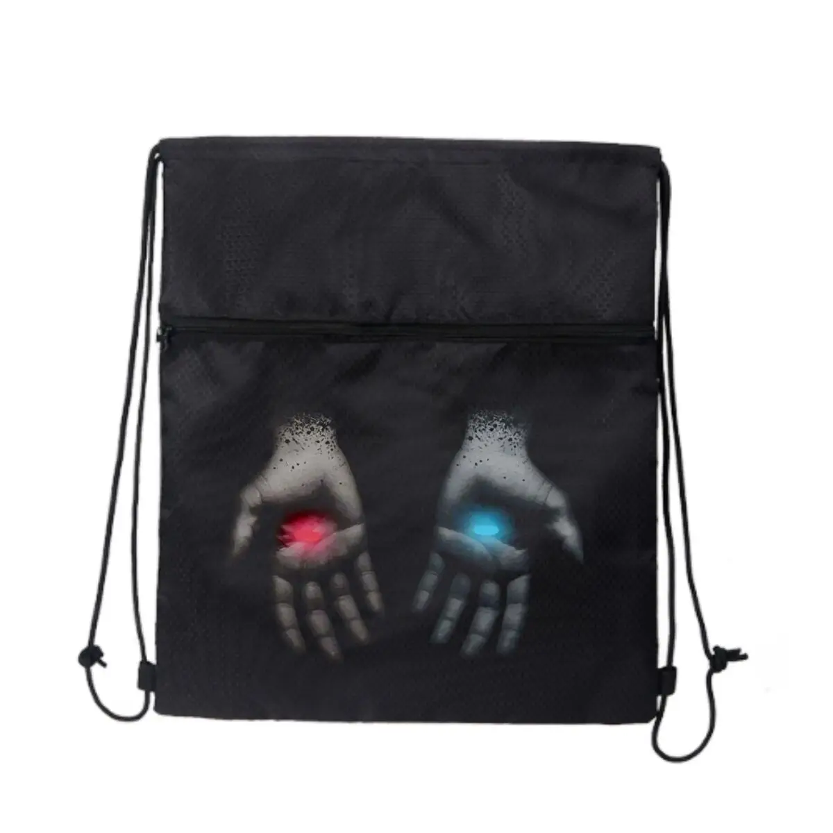 

Причудливая абстрактная графика для ручного искусства, забавная сумка на молнии большой емкости на шнурке, вмещает все, что вам нужно