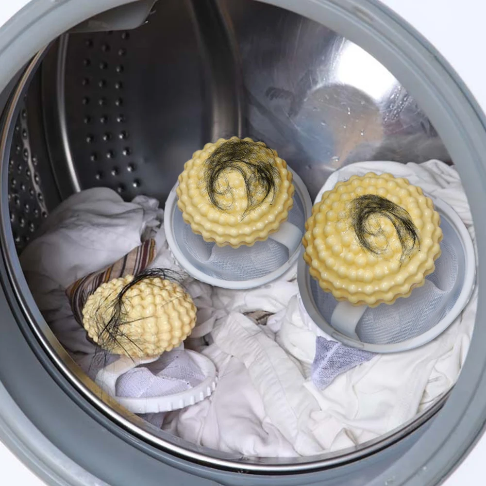 Removedor de malla de filtrado de pelo flotante, eliminador de pelo de mascotas reutilizable para lavandería, bolsa de malla de pelusa flotante para lavadora, 3 uds.