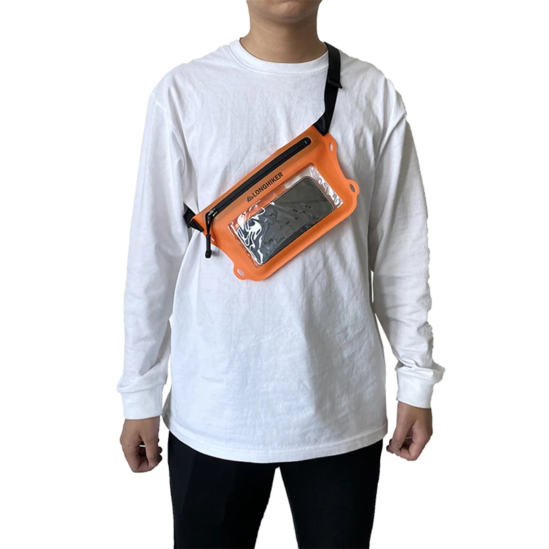 حقيبة خصر مقاومة للماء لكل من الرجال والنساء، حقيبة للهاتف المحمول بسعة كبيرة، متوافقة مع شاشة اللمس، تسمح تحت الماء #3