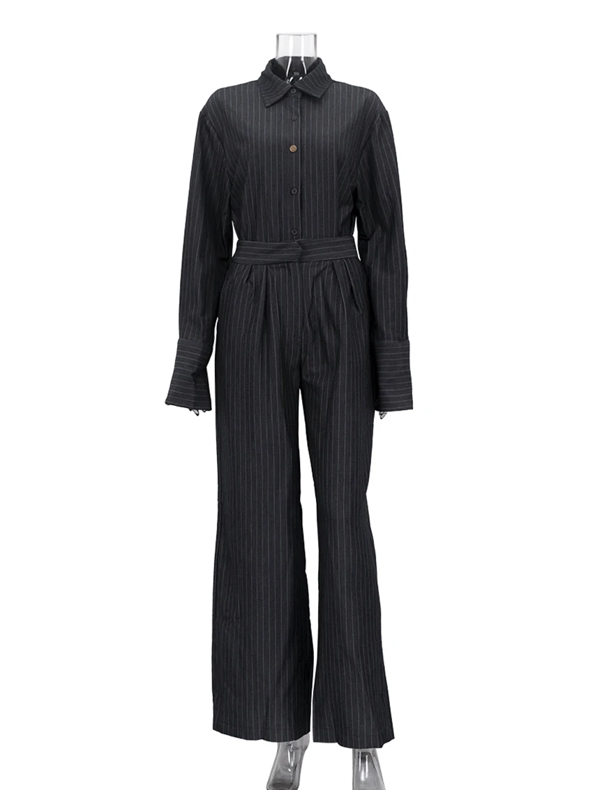 Marthaqiqi مخطط السيدات ملابس نوم مجموعة طويلة الأكمام ملابس خاصة بدوره إلى أسفل طوق بنطلون بيجاما موضة الإناث ثوب النوم الشتاء البدلة #4