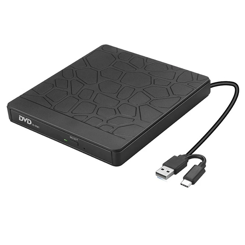 

Внешний DVD-привод для Mac, ПК, Windows, USB 3,0, устройство для записи дисков с Type-C, простая установка