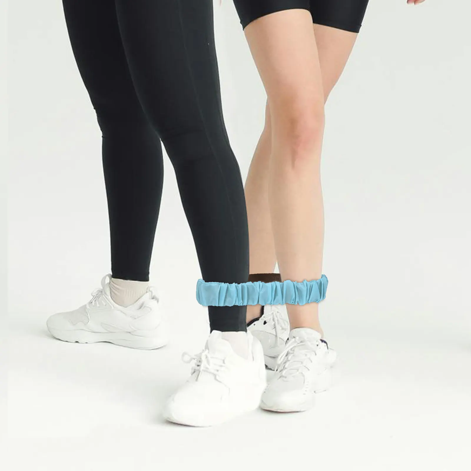 5Pcs PP Elastic Three-Legged Race Bands Comfortable Stretchy Leg Straps for Field Day Carnival Backyard Games Team Sports