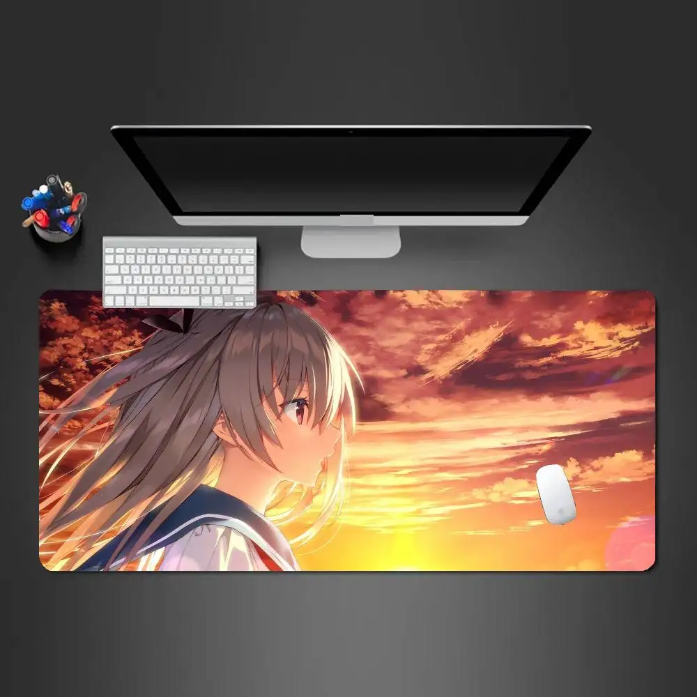 A-ATRI My Dear Moments Anime Mousepad Non-slip Suitable For Office Computers Laptops E-sports Game Desk Mats XXL Keyboard