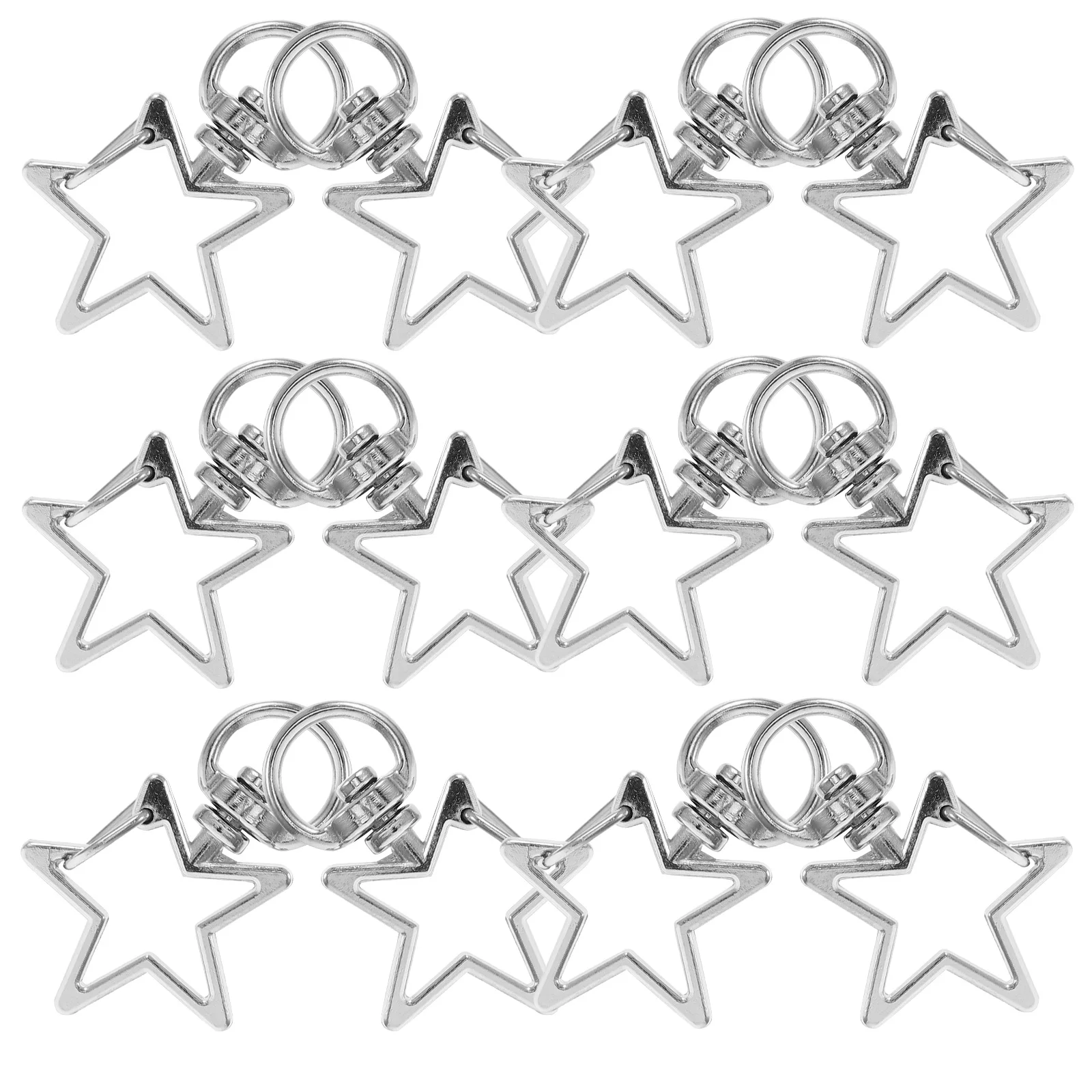 

50pcs Business Keychain Keychain Metal High-end Alloy Key Holder Star Shape Durable Lightweight Banquet Party Gift