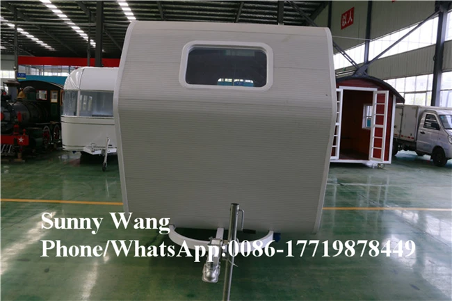 OEM CE الوجبات السريعة وجبة خفيفة عصير الفاكهة القهوة الآيس كريم الفريزر عربة الغذاء مقطورة