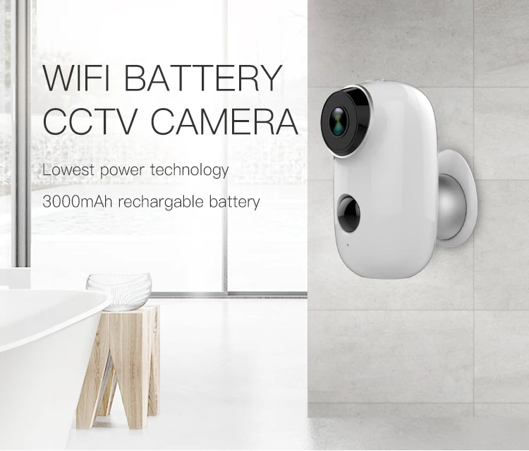 

2MP 1080P Battery Power Low Comsunption WIFI IP Camera AI Humanoid Detection Home Security CCTV Baby Monitor