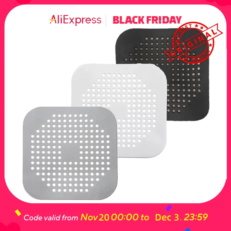 

3-Pack Shower Drain Cover, Universal Stainless Steel Strainer Grate for Bathroom Sink Floor, Anti-Clog Anti-Odor, Easy Install