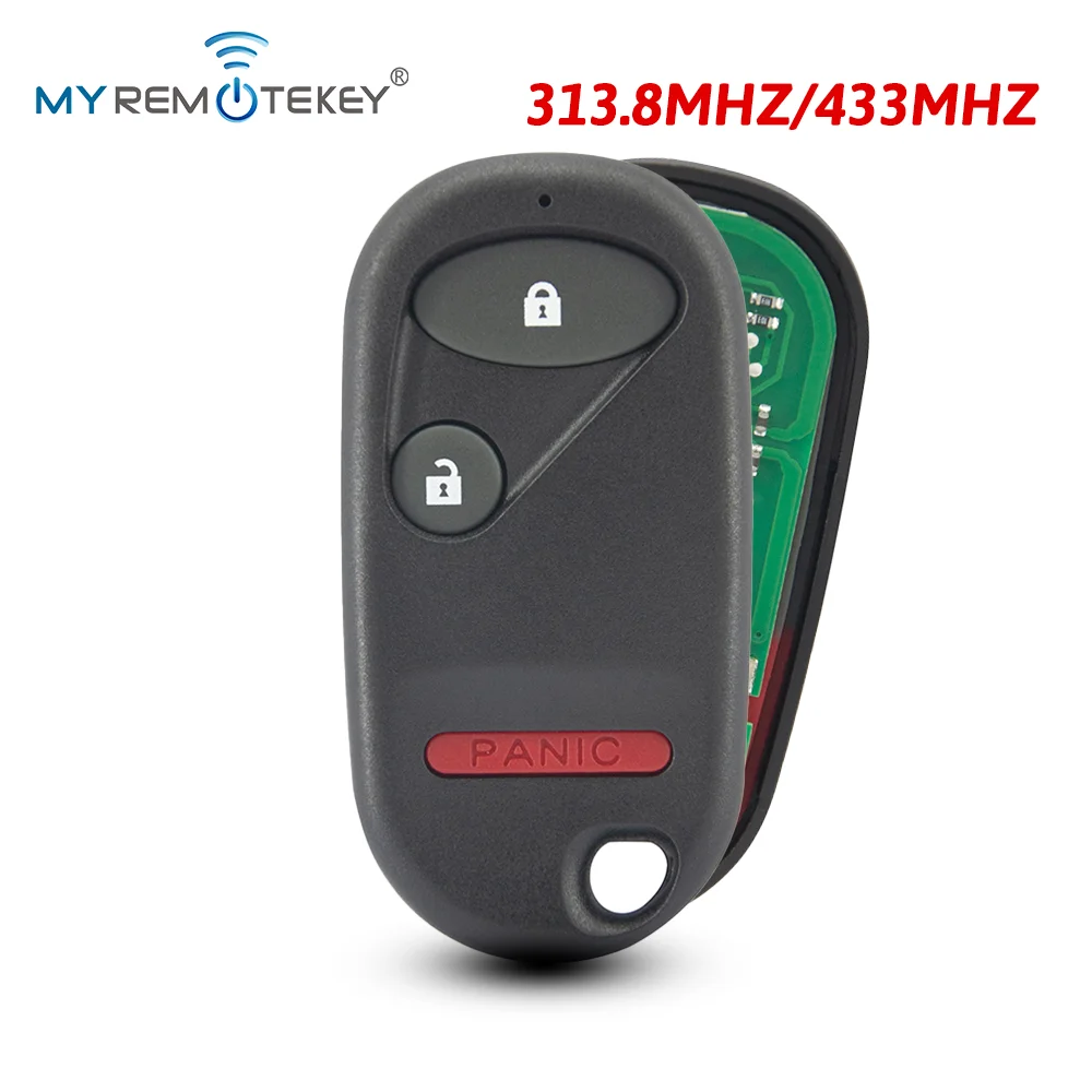 

REMTEKEY Car Remote Key Fob NHVWB1U523 OUCG8D-344H-A 2Button 313.8 434Mhz for 2002-2011 Honda Civic Element Pilot Civic 2004