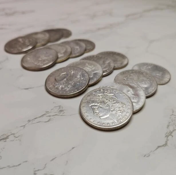 Exploded Morgan Magic Tricks Multiply Coin Appearing Disappearing Magia Magician Stage Accessories Illusion Props Gimmick Toys