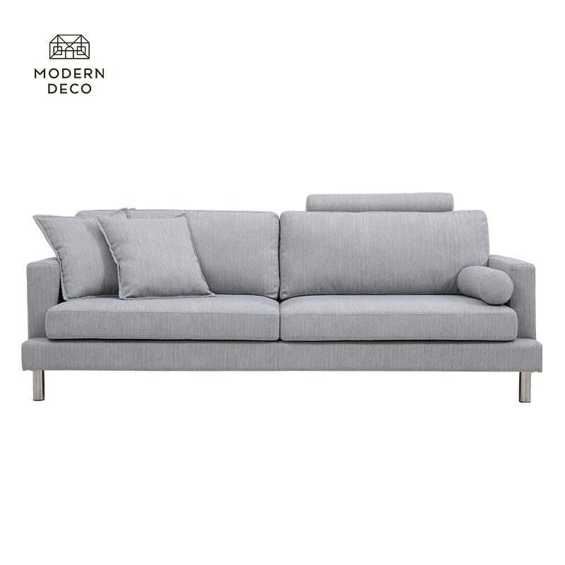 

Fabrics Sofa Couches Grey Modern Scandi Scandinavian Gray Upholstery in Living Room Interior Decor Design