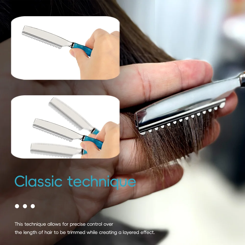 شفرات حلاقة عالية الجودة، مصنوعة من الراتنج وسبائك الزنك، للجنسين، مناسبة للاستخدام المنزلي والمحترف لمتجر الحلاقة، أدوات تصفيف الشعر الاحترافية | سطح معدني | الشفرة غير متضمنة، عيد الحب، هدية الهالوين #6