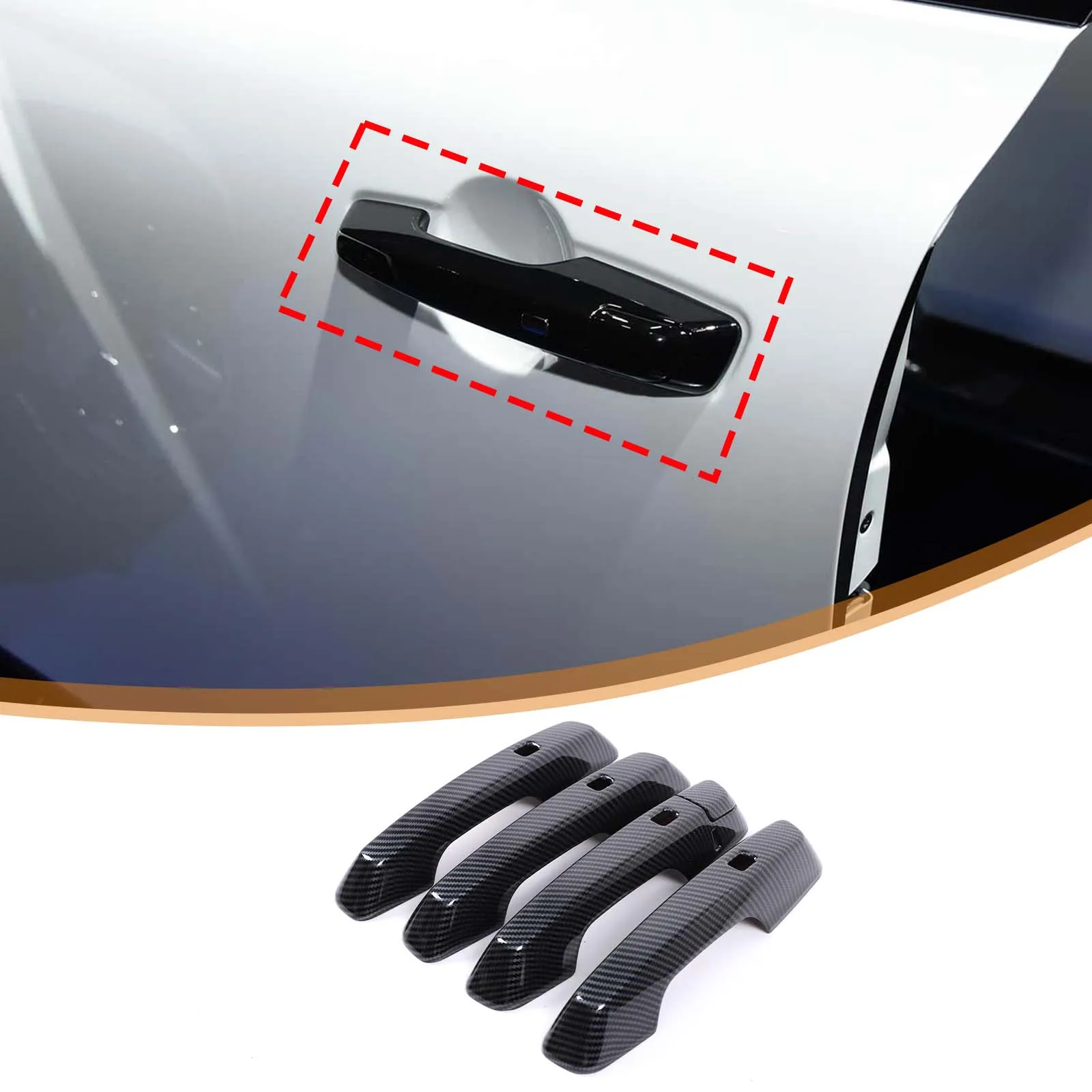

Car External Handle Trim Cover Door Pull Handle Decoration Sticker ABS Car Accessories For Honda Prologue Acura ZDX 2024-2026