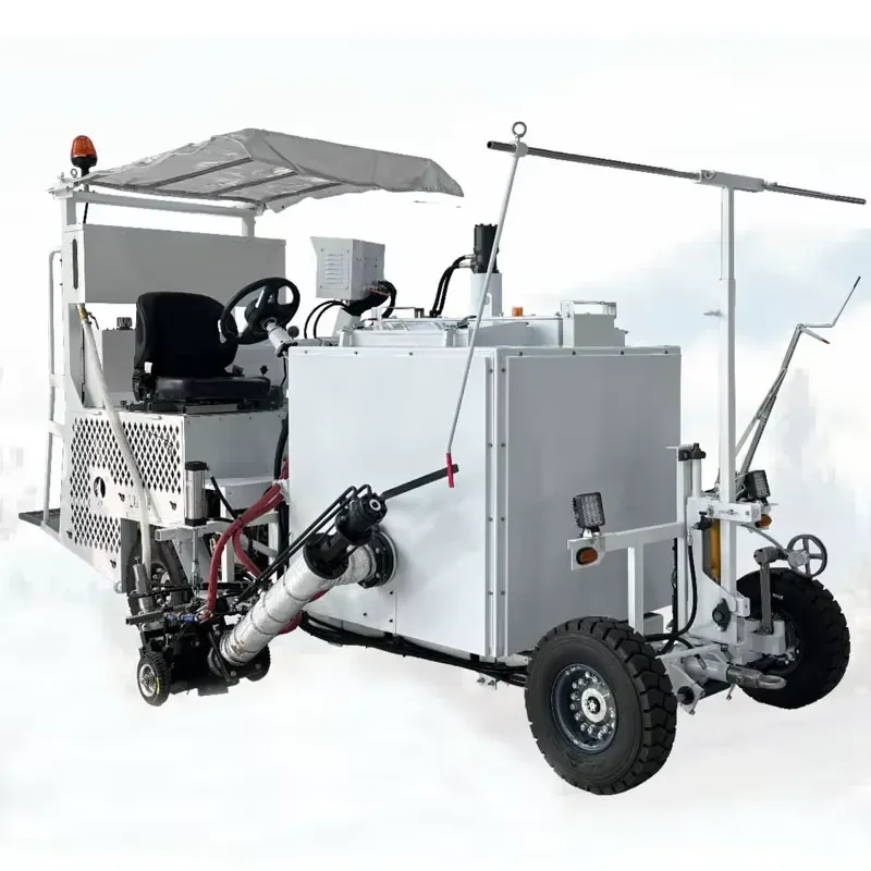 Ride-on Driving Type Hot Melt Road Line Marking Machine High Efficiency 50W