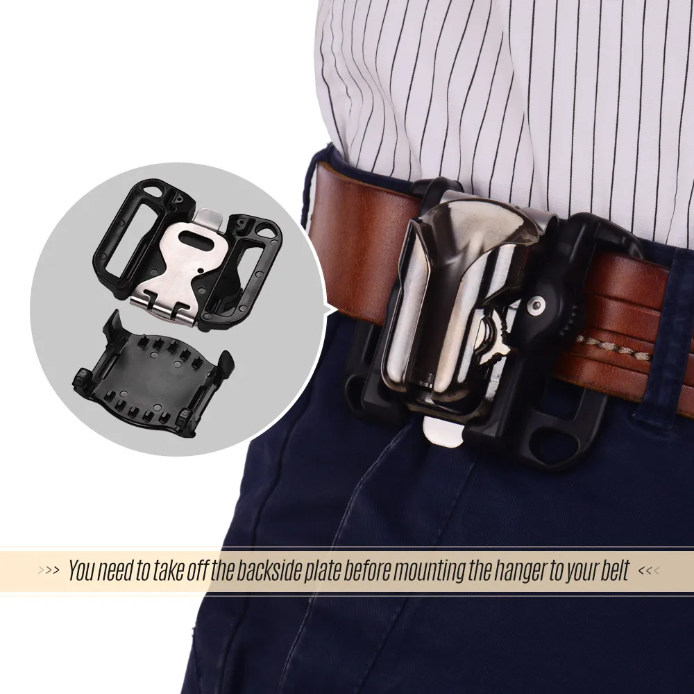 Camera Belt Holster Mount Waist Clip Holder Hanger With Quick Release Plate 1/4 Inch Screw for Canon Nikon Sony Olympus DSLR Cam