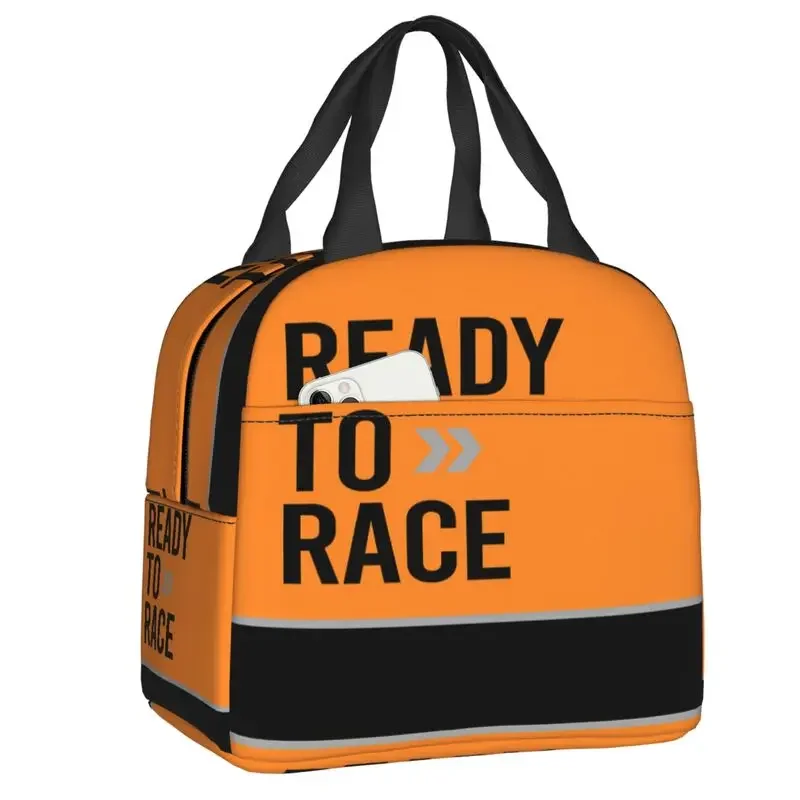 Ready To Race Thermal Insulated Lunch Bag Enduro Cross Motocross Bitumen Bike Life Portable Lunch Tote Travel Storage Food Box