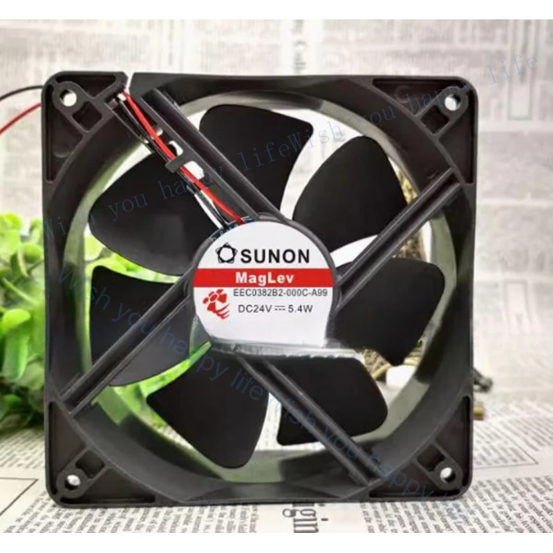 

V+ FOR SUNON EEC0382B2-000C-A99 12038 24V 5.4W 12cm inverter cooling fan