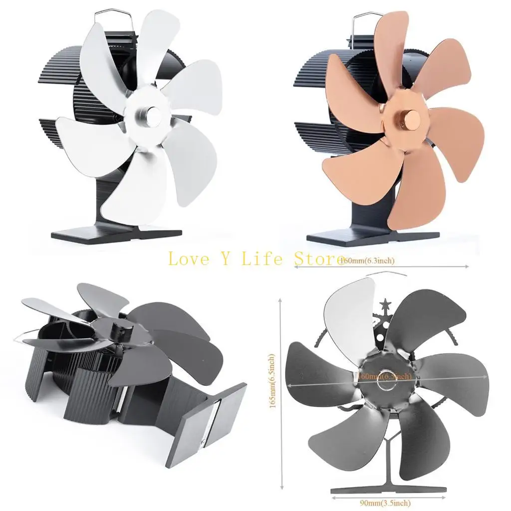 

L74C 6-лопастной вентилятор для печи с тепловым приводом Экологичный и эффективный вентилятор для дровяной печи SF405S