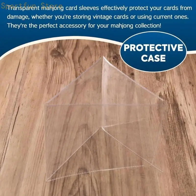 Clear Plastic Mahjong Card Protectors Mahjong Card Holders Designs For Quick Installation Without Tools And Safe Storage X7JD