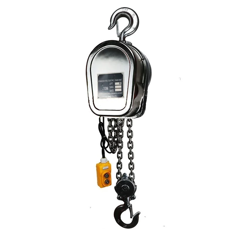 

S3005 Non Magnetic Sterile Rust Free Electric Stainless Steel Chain Hoist 10-ton Load-bearing Chain Hoist