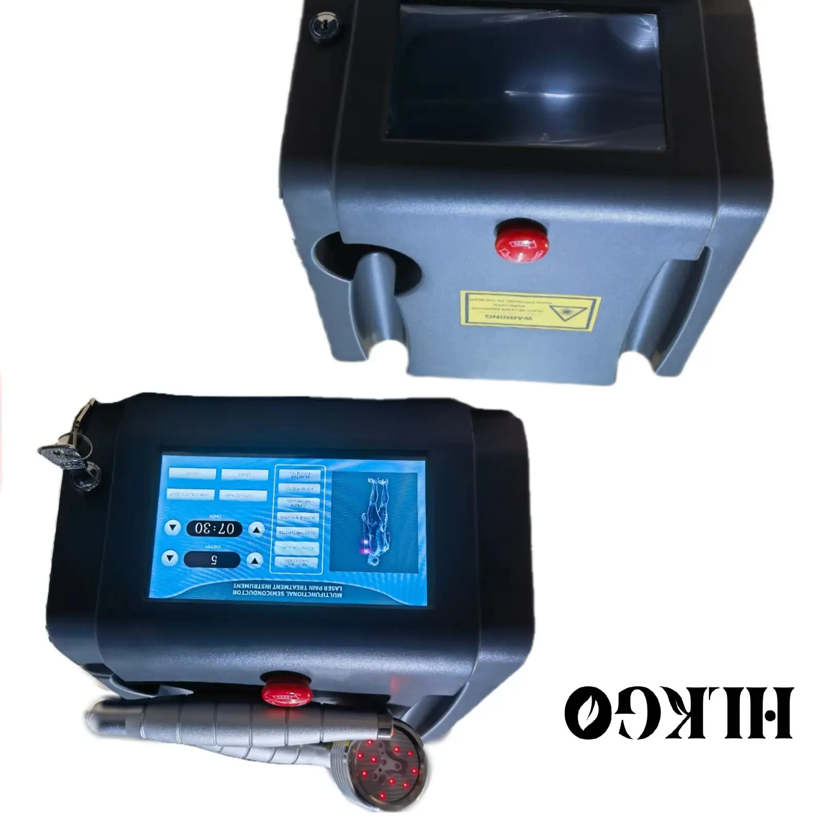 

Professional Cold Laser Pain Relief Device HLKGO 1055mW Class 4 with 808nm/650nm Red Light for Joint/Muscle Rehabilitation